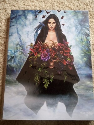 19x25cm Jahreszeiten der Hexe Leinwandbild von Alchemy Gothic