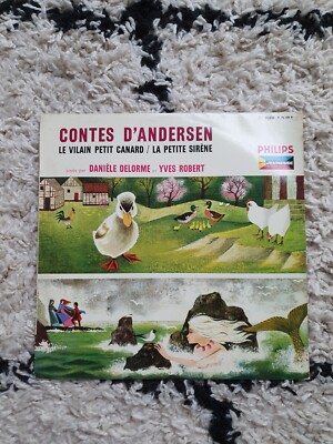   Philips Schallplatte 33 Runden Vinyl - Die böse kleine Ente / Die kleine Meerjungfrau