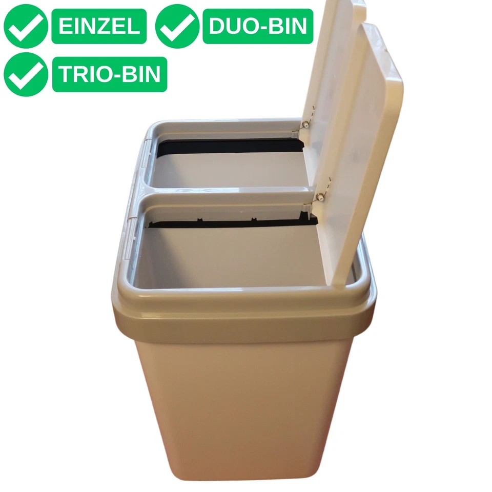 Schenkelfeder Mülleimer passend für Einzel Duo Trio Bin Abfalleimer Metallfeder - Bild 2 von 4