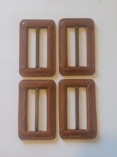 Buckles Leather Cowhide Covered 4pc Set