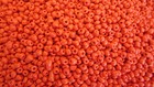 4mm Glass Seed Beads RED Orange Opaque x 500gr BULK BEADING Jewellery Making NEW