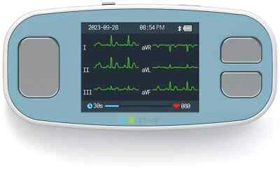 EMAY 6Leads Portable ECG Monitor Record ECG and Heart Rate in 6 Channels