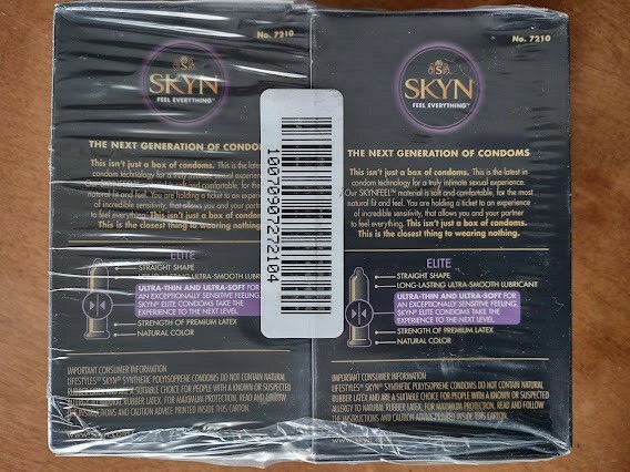 X4 Lifestyles Skyn Elite Non Latex Lubricated Condoms 10ct Retail