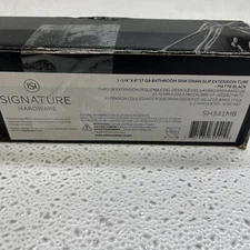 Signature Hardware SH341MB 8 in. Slip-Joint Extension Tube Matte Black
