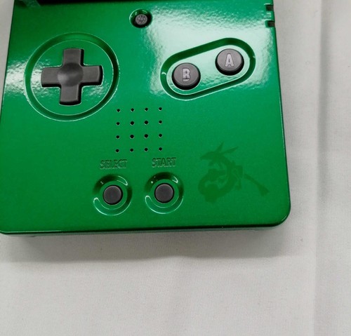 Nintendo Game Boy Advance SP Rayquaza Edition Green AGS-001 Pokemon Center Japan - Afbeelding 11 van 12