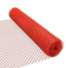 PVC Vinyl Safety Fence 48 in. x 50 ft. Mesh Size Garden Farm Barrier Multi-Use 0.83 per foot