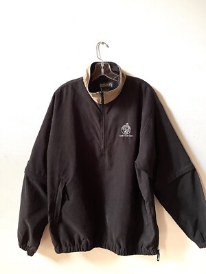 Tres Bien Shaftesbury Glen Golf Wind Rain Jacket Zip-off Sleeves Black Men's L