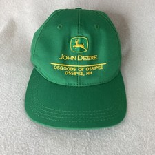 John Deere Ossipee, NH Hat Cap Adjustable Green Tractor Dealer Made In USA