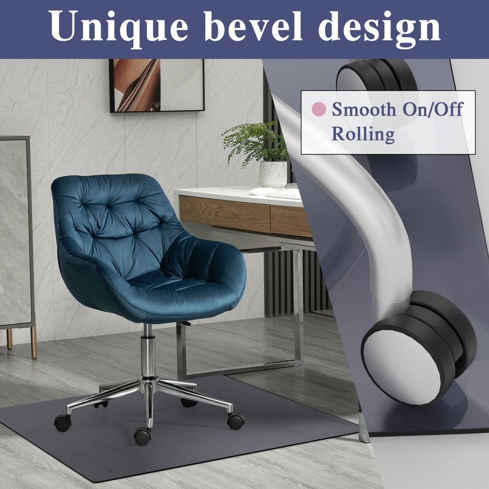 Office Chair Mat for Carpet Tempered Glass Chair Mat for Carpet Desk