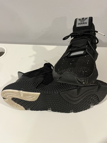 Adidas EVM-004001 Black Sneakers Men’s Size 10.5 Athletic Sneakers Shoes Very Gd - Picture 3 of 8