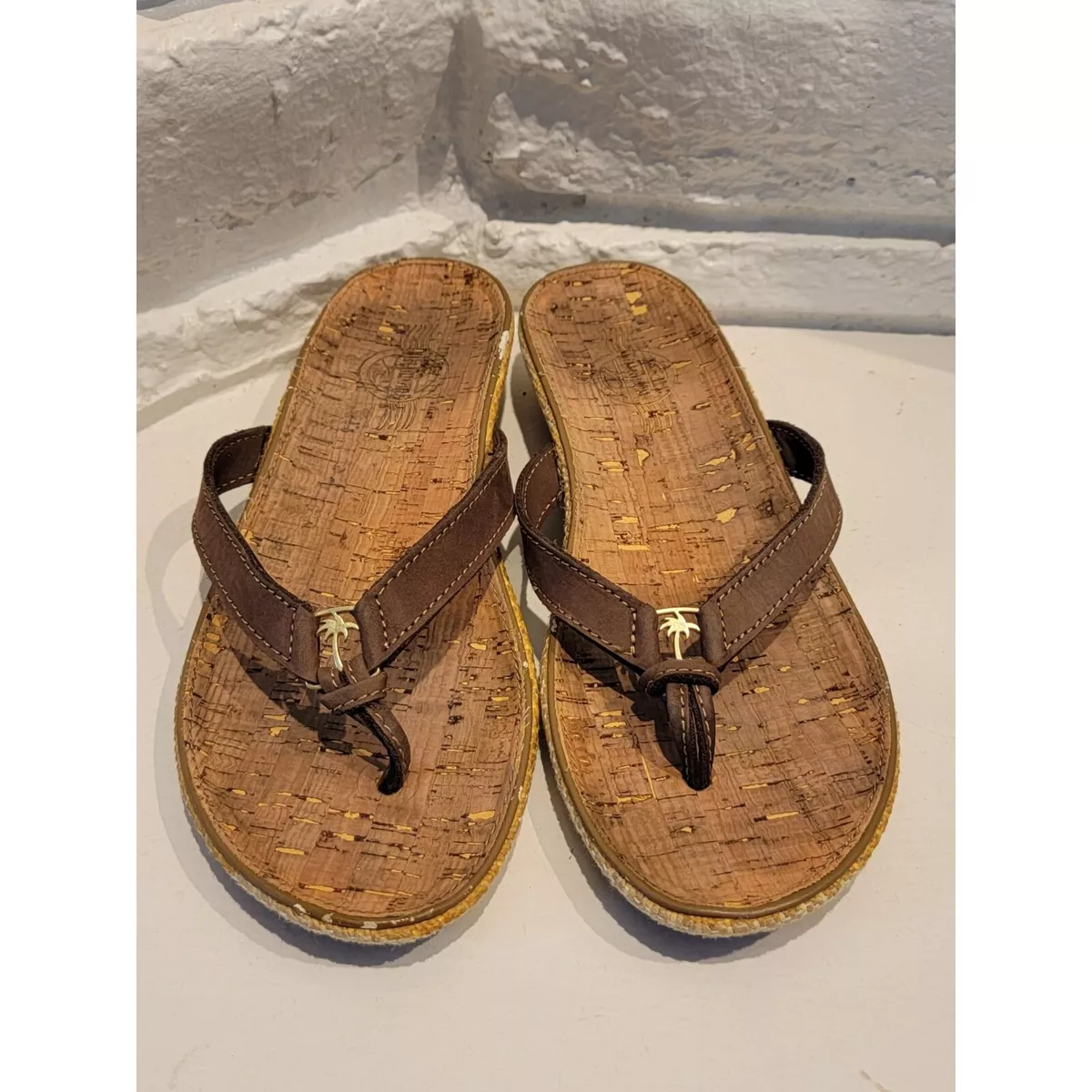 Margaritaville leather sale flip flops