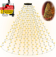 Lichterkette Weihnachtsbaum Mit Ring 2.5M 200/400 Led 8 Modi Timer Wasserdicht