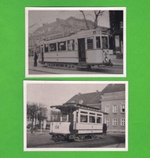 2 Tram Photos ~ Stra�enbahn Frankfurt (Oder) - AEG Tw 41 & Bw 114 - Germany 1939
