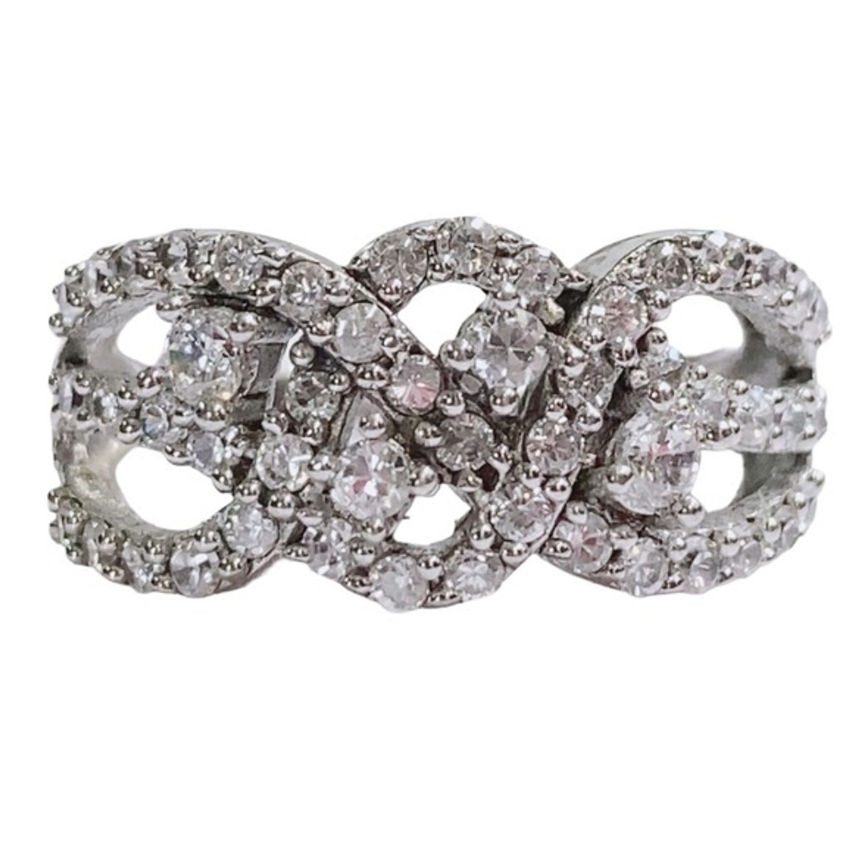 RSC 925 Sterling Silver CZ Ring Sz 7.25 | eBay