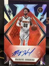 2020-21 Panini Chronicles Phoenix Rookie Autograph #PH-MKH Markus Howard Rc Auto