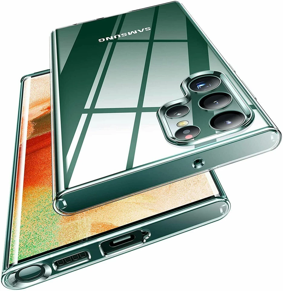 Funda protectora de gel transparente para Samsung Galaxy S23 Ultra S22 A52 A54 A14 A34 Foto 2 de 4