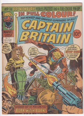 Captain Britain #11 (Marvel, 1976) Early Betsy Braddock/Psylocke appearance