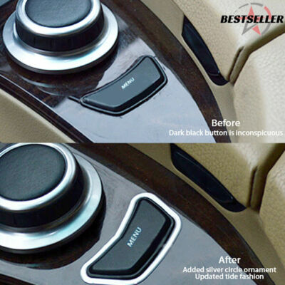 Verkauf Alu Mittelkonsole MENU Knopf Rahmen Blende für BMW X5 E70 X6 E71 2008...
