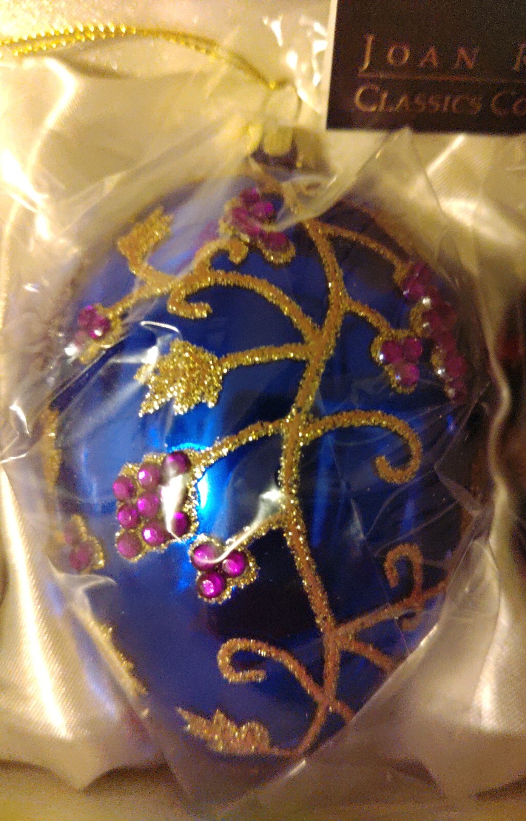 JOAN RIVERS Classic Collection Russian Egg Christmas Ornaments 2009