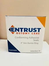 ENTRUST Ostomy Care Conforming Adhesive Seals 10 EA 4" Skin Barrier Ring 6000