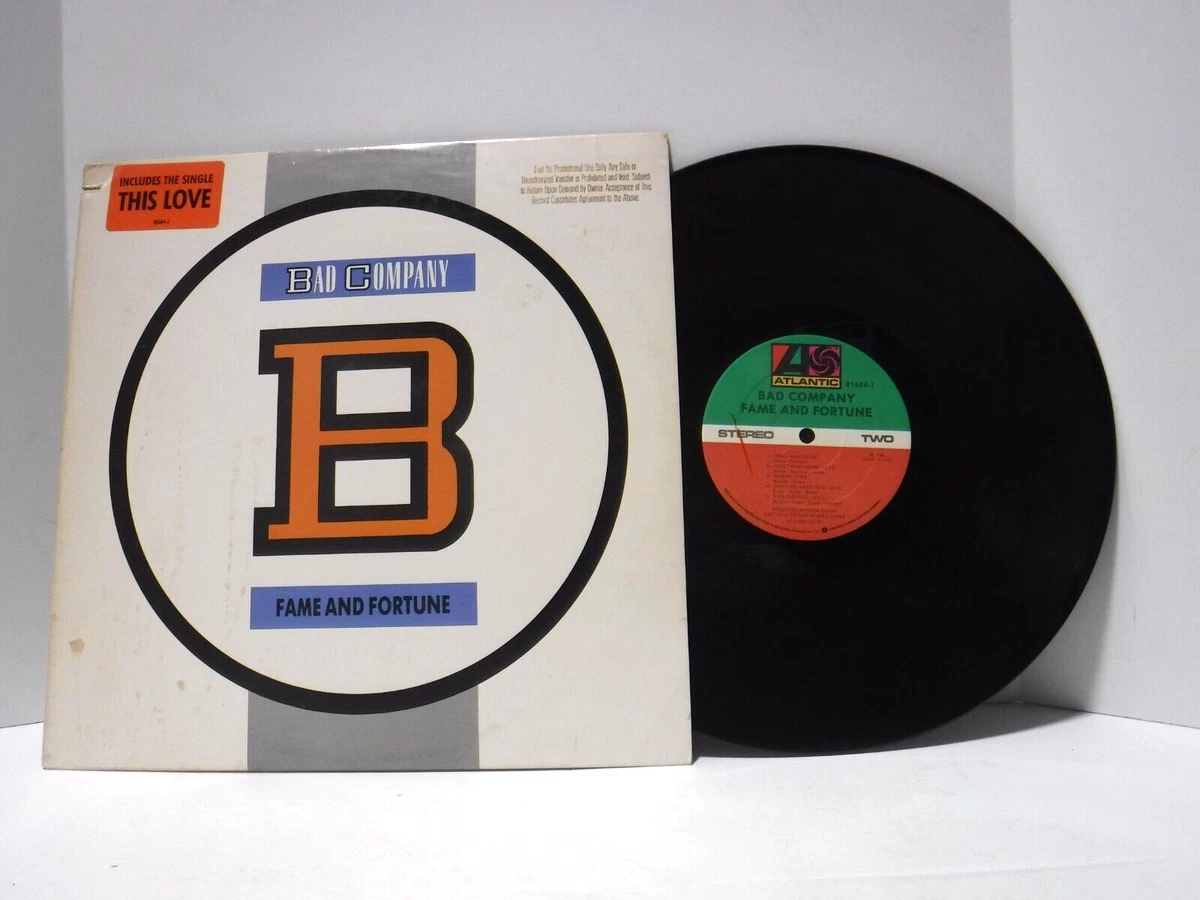 Bad Company Single 33 RPM Speed Vinyl Records for sale | eBay