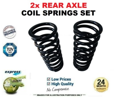 2x REAR Axle COIL SPRINGS for FIAT IDEA 1.9 JTD 2004-on