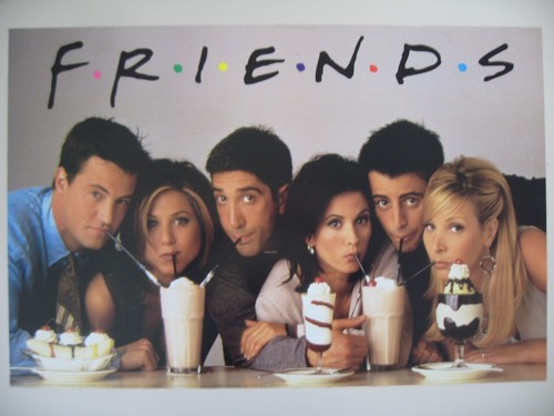 FRIENDS,SODA SHOP, TV SERIES, AUTHENTIC 1997  POSTER 