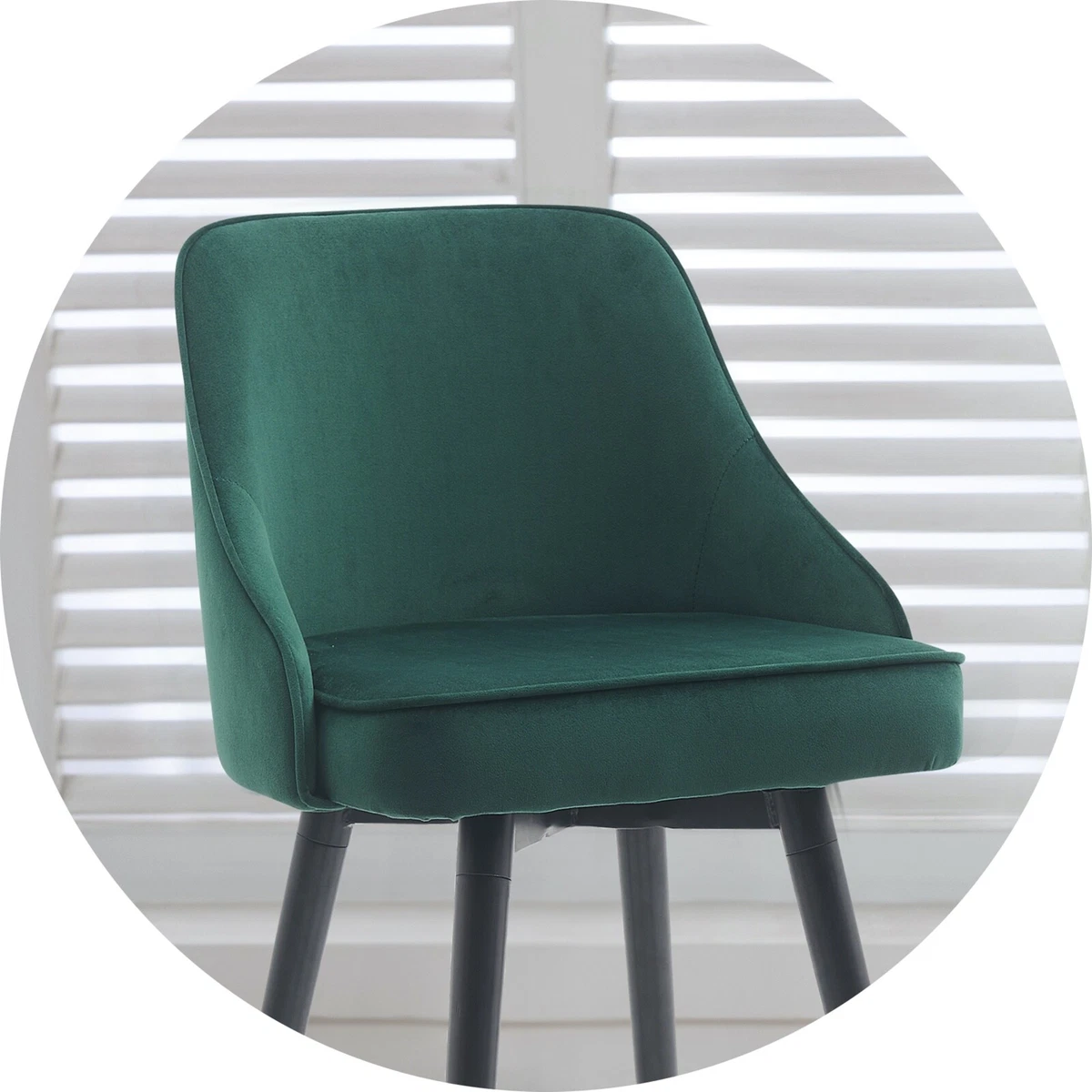 Green velvet counter stools deals