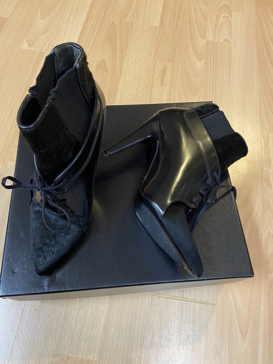 ミドルブーツ ALEXANDER WANG Women Boots 30323B038 46270 001 BLACK Black Pre - Loved] Alexander Wang Women Metal Detailed Leather