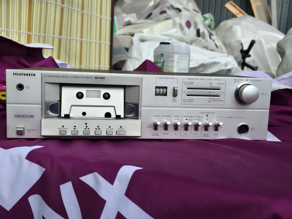 Telefunken 2 MOTORS MEIAL CASSETTE DECK RC 200, Nicht Geprüft - Bild 2 von 4
