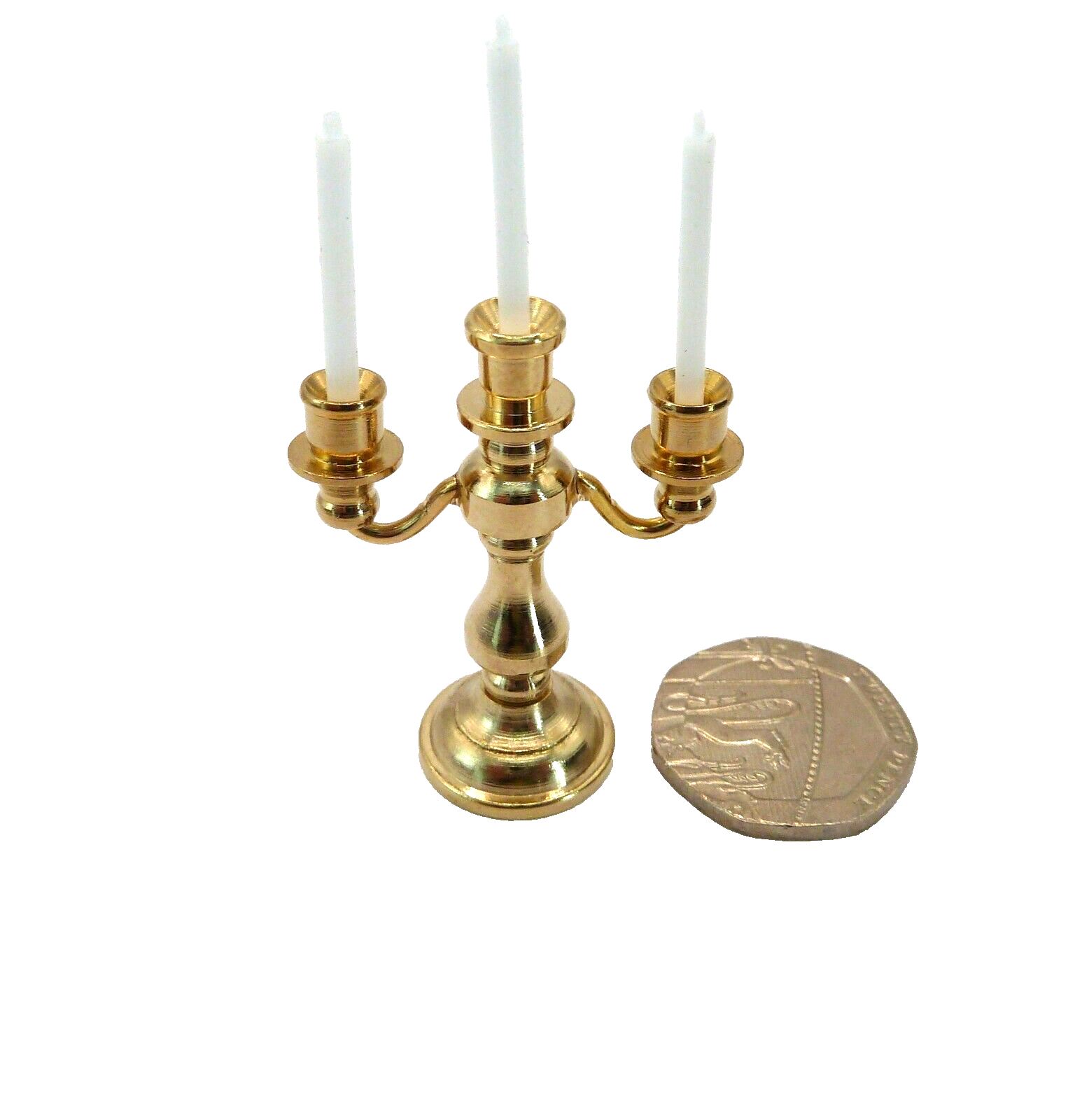 Dolls House Candelabra 3 Arm Lounge Dining Accessory Miniature 1:12th Scale (DH)