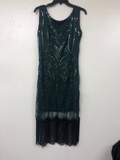 Princess Womens Great Gatsby Costume, Green, Large