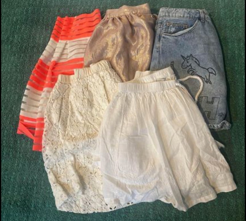 Girls Skirts Lots Of 5 Size 10-14 Crewcuts, Zara, Old Navy Gap Kids
