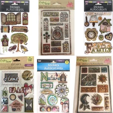 Home Nature Love Enjoy Life Family Time Craft Scrapbook Sticker Sheets