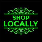 Shop Locally Store Front Decal Sticker - Business Sign - Door Store Window Decal