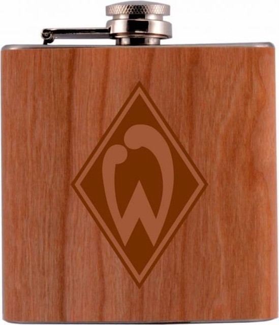 Taschenflasche Flachmann Logo graviert SV Werder Bremen