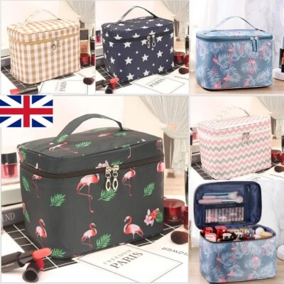 5A-GOODS Large Capacity Toiletry Cosmetic Vanity Storage Pouch Travel Make-Up Cases & Bag