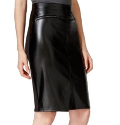 Low Priced Marilyn Monroe NEW Black Small S Junior FauxLeather Straight Skirt 39 287 Low Priced Marilyn Monroe NEW Black Small S Junior FauxLeather Straight Skirt 39 287