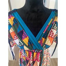 ANTHROPOLOGIE /MAEVE GEO PRINT,MULTI COLOR FEMININE,WOMAN’S SUNDRESS SZ-0 NWOT