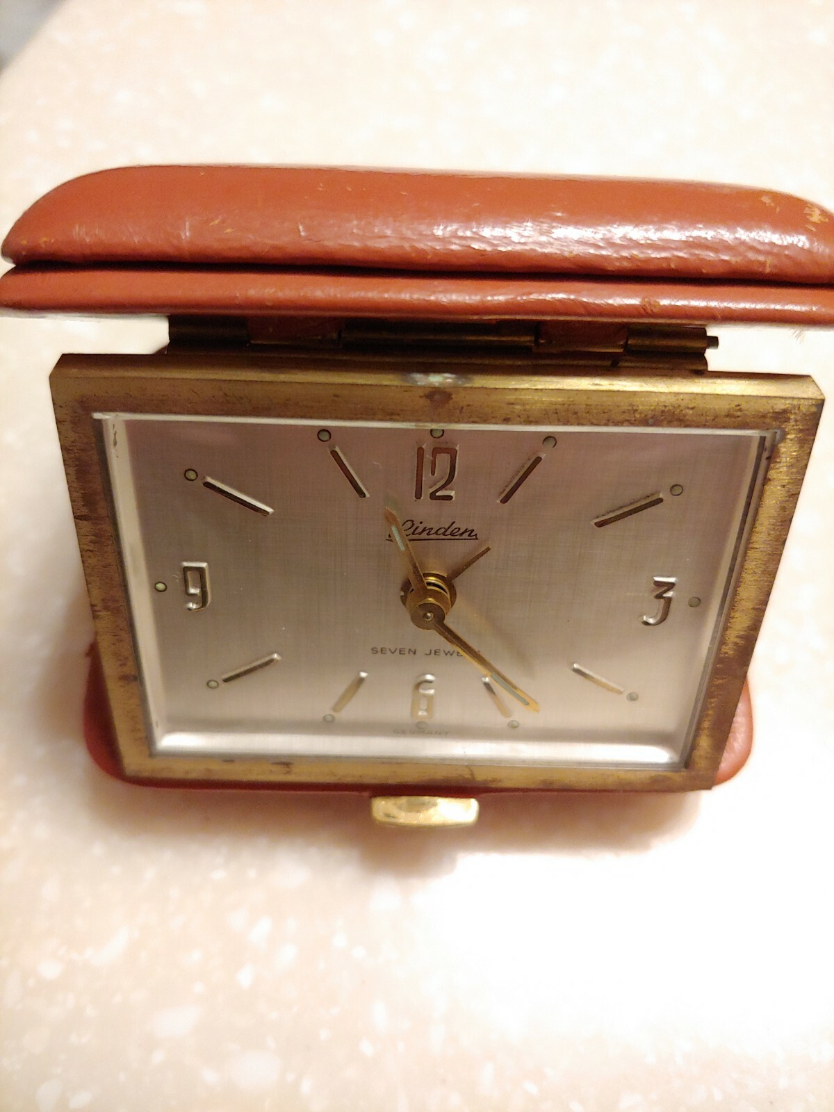 Vintage Linden 7 Jewel Travel Alarm Clock eBay