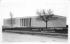 c1960 Dwight D Eisenhower Library, Abilene, Kansas Real Photo Postcard/RPPC