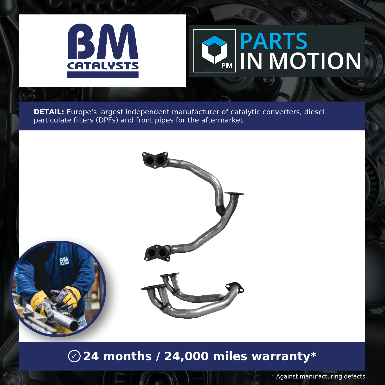Exhaust Front / Down Pipe fits SUBARU IMPREZA GC, GC3 1.6 93 to 96 EJ16 BM New