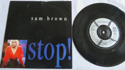 Sam Brown   Stop!         AM 440    VINYL MINT but has a large X on the centre