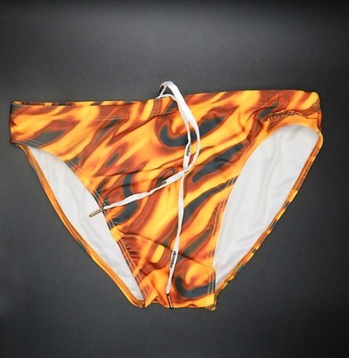 AussieBum Men's Liquid Metal Swim Brief, M L Gold NWT