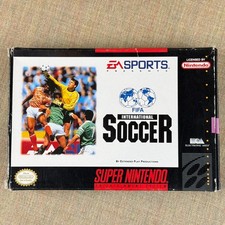 FIFA International Soccer Super Nintendo SNES Complete In Box CIB Authentic