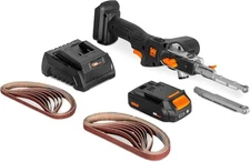 WEN 20V Max Brushless Cordless Detailing File Sander w/ 2.0Ah Battery 20438