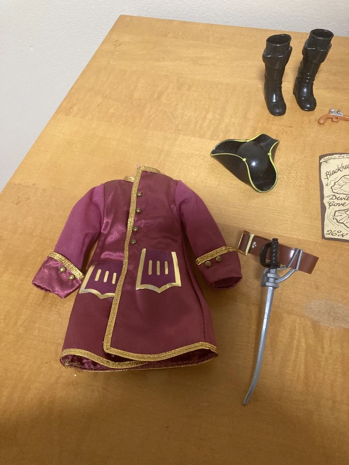 Parche de capitán Matchbox Mego Pirate Fighting Furias 1973 vintage impecable Foto 4 de 4