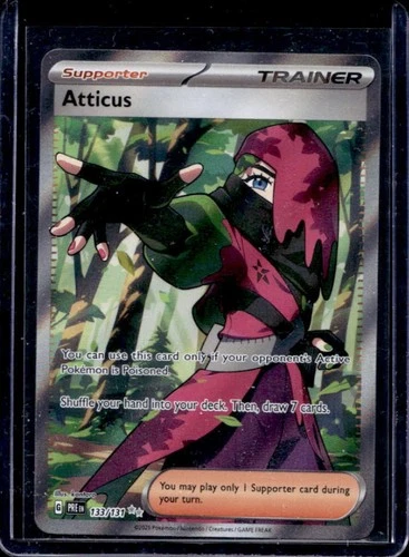 2025 Pokemon Prismatic Evolutions Atticus #133/131