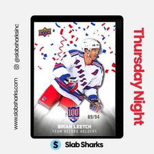 2025 NEW YORK RANGERS CENTENNIAL BRIAN LEETCH RECORD HOLDERS CUP CELEBRATION /94