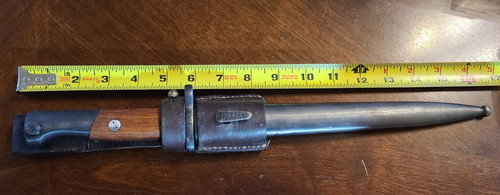 Amazing Yugoslavia M1948 44 Mauser Bayonet With Sheath & Frog Post WW2